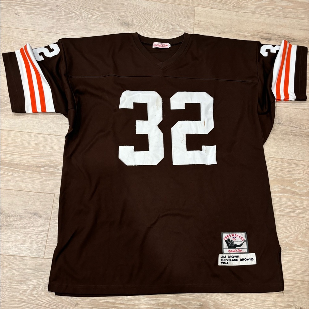 Brown and orange Cleveland Browns Jim Brown